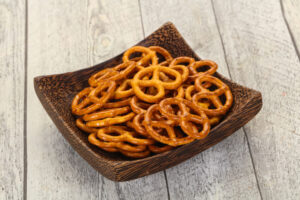 bowl of hard pretzels